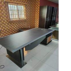 QUALITY DESIGNED GRAY OFFICE TABLE- AVAILABLE (AUFUR) 