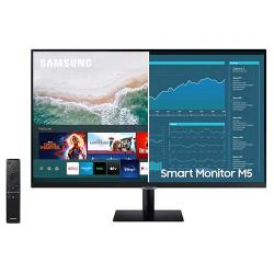 SAMSUNG M5 Series 32-Inch FHD 1080p Smart Monitor & Streaming TV (Tuner-Free), Netflix, HBO, Prime Video, & More, Apple Airplay, 1920 x 1080,60Hz Bluetooth, Built-in Speakers, Remote Included  (LS32AM500NNXZA) (PW) - Deluxe.com.ng