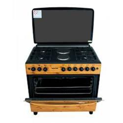  BRUHM GAS COOKER BGC-9650SN 90*60 5 GAS WOODEN FINISH