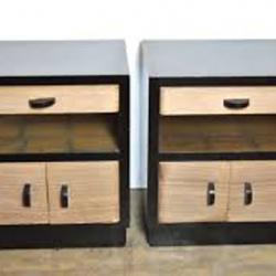 DECO WOODEN BEDSIDE CABINET (WOODEN) - deluxe.com.ng