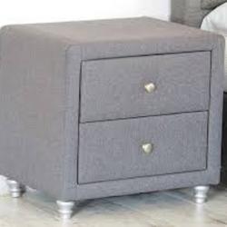 BEDSIDE CABINET FABRIC PADDED - deluxe.com.ng