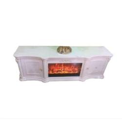 WHITE FIRE PLACE TV STAND (1530)