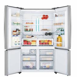 Electrolux Refrigerator | 600 Litre 4 Door EQA6000X Bottom Mount Frost Free And Full Anti-fingerprint Stainless Steel Design Refrigerator With Inverter Compressor - deluxe.com.ng