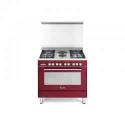 ELBA 9S4 EA 737N 4 Gas + 2 Electric Burners + Elect Oven Cooker|Black Anthracite