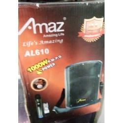 AMAZ QUALITY SOUND WITH REMOTE & MIC SPEAKER AL-610 1000W - deluxe.com.ng