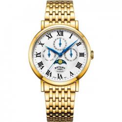 ROTARY GB05328/01 MEN'S WINDSOR GOLD MOONPHASE MEDIUM WATCH