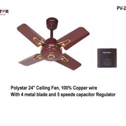 POLYSTAR 24 INCH CEILING FAN | PV-24BC - deluxe.com.ng