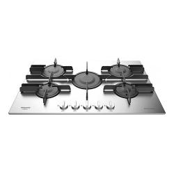 Ariston Built-In Gas Hob, 5 Burners, Stainless Steel, 75 cm
