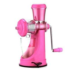 Happy Home Manual Fruits & Vegetable Juicer-Tomato Extractor-Pink 