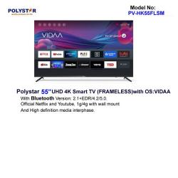 POLYSTAR 55” SMART ULTRA UHD 4K LED TV | PV-HK55FLSM - deluxe.com.ng