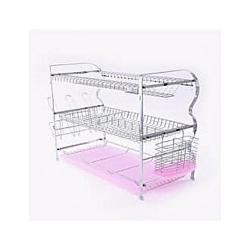 Home Choice 3 Tier Dish Drainer Stainless Steel Rack