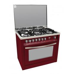 SCANFROST GAS COOKER – PRG96G2G | 90X60 CMS PEARL BLACK 5 BURNER -Deluxe.com.ng