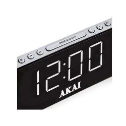 SHARE THIS PRODUCT   AKAI AM/FM Jumbo Alarm Clock Radio With 1.8-Inch LED Display-deluxe.com.ng