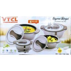 VTCL Insulated Serving Food Flask - 4 Piece Set (N) - deluxe.com.ng