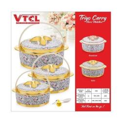 VTCL Insulated Serving Food Flask - 3 Piece Set (N) - deluxe.com.ng