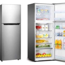 HISENSE DOUBLE DOOR REFRIGERATOR | REF 306 |295 Litres |R600 Gas |Silver |Low Noise |Environmental-Friendly Tech |Frost | Ref 306 - deluxe.com.ng