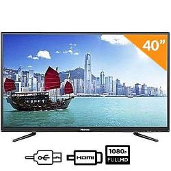Hisense Television |  40 Inch LED Full HD, 2 HDMI, Black, 2 USB DIVX, 1 AV, Smart, WIFI, Free Bracket | TV 40A5100 - deluxe.com.ng