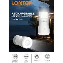 Lontor 3-in-1 Mode Sliding Outdoor Lamp With Hanger & Carrier (N) - deluxe.com.ng