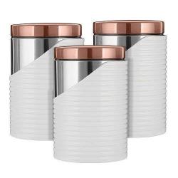 Tower | Linear Set Of 3 Storage Stainless Steel- deluxe.com.ng