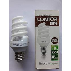 Lontor 5pc Pack 15w Energy Saving White Bulb Screw Head E27 
