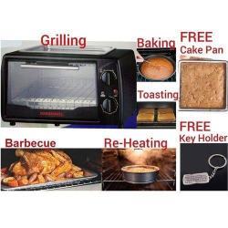 Eurosonic | 12L Electric Oven Baking BBQ Toasting & Top Grill + Cake Pan-deluxe.com.ng