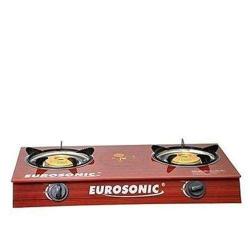 Eurosonic|TABLE TOP GLASS GAS COOKER WITH TWO HOB-deluxe.com.ng