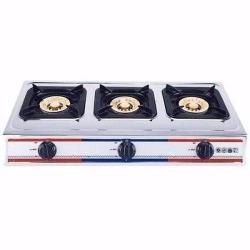 Eurosonic Triple Burners Stainless Steel Gas Stove-deluxe.com.ng