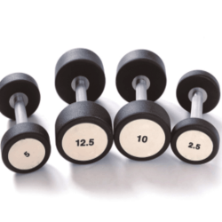  GATEGOLD FITNESS - Rubber dumbbell 10kg (pair) 