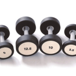  GATEGOLD FITNESS - Rubber Dumbbell 30kg (pair) 