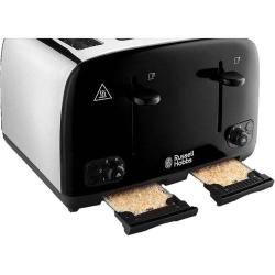 Russell Hobbs| Cavendish Black Stainless Steel 4 Slice Toaster - deluxe.com.ng
