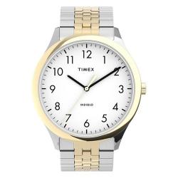 TIMEX T2U400 MEN’S EASY READER TWO-TONE BRACELET WATCH