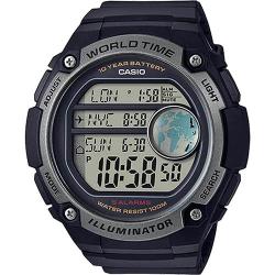 Casio AE3000W-1AV Men’s Digital World Time Resin Band XL Size Watch 