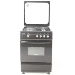 SCANFROST 60x60 GAS COOKER GLASS TOP LID 3G + 1E BURNER | CK6302B - deluxe.com.ng