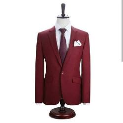 WINE COLOUR TURKEY SUIT WITH ONE BUTTON | AVAILABLE IN ALL SIZES (CHIFAS) (N) - deluxe.com.ng