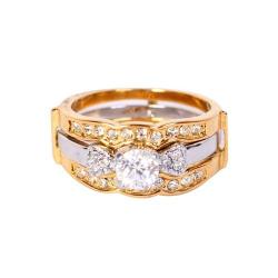Detachable 3 In1 Wedding Ring Goldmix
