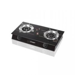 Qlink Glass Gas Cooker QGC-2BG  - deluxe.com.ng