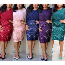 LADIES RITZY SKIRT AND BLOUSE (AVAILABLE IN ALL SIZES) 