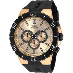 Invicta 19197 Men’s Pro Diver Quartz Chronograph Gold Dial Large Size Watch - deluxe.com.ng