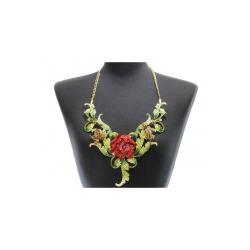 Rose Flower Necklace Set 