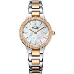 ROTARY LB05277/41 WOMEN'S KENSINGTON TWO TONE ROSE GOLD MEDIUM WATCH