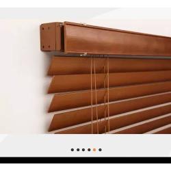 50mm Wooden Window Blinds (Beige) 086 ...1.15m width x 1.4m height
