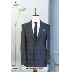 GREY AND BLUE CHECKER TURKEY BLAZER | AVAILABLE IN ALL SIZES (SWNL) (N) - deluxe.com.ng