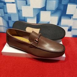 LOUIS VUITTON DESIGNER MEN'S CASUAL PLAIN LOAFERS (AVAILABLE IN ALL SIZES) 244 HI
