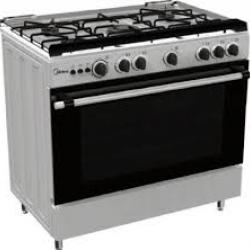 Midea Gas Cooker 36LMG5G028-I with 5 Gas Burners 90 x 60
