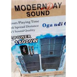 MODERNDAY 15Inches SOUND POWERFUL SPEAKER 8000W - Deluxe.com.ng