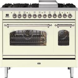 ILVE GAS COOKER | P12FNE3AWP 120cm 90cm-30cm Gas Cooker With 8 Gas Burners & Fry Top - deluxe.com.ng