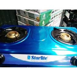 STARLIFE 2 GAS BURNERS TABLE TOP COOKER - deluxe.com.ng