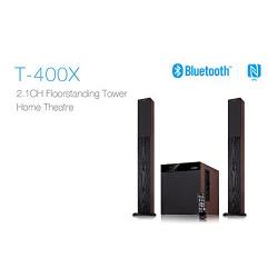 F D T400X Full Wooden 2.1 Tower Speakers