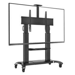 Video Conferencing Equipment Floor Stand for 60″-100″ Screen With Camera Tray and Codec Shelf - deluxe.com.ng