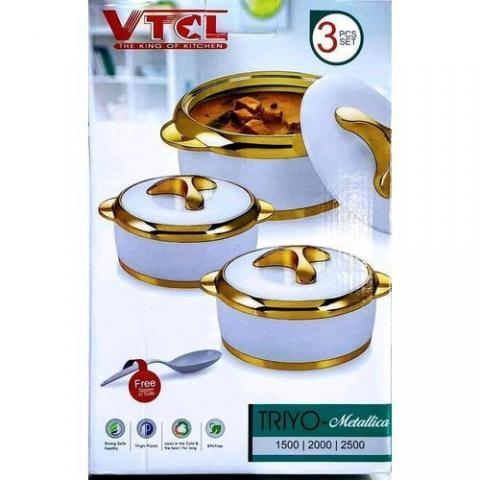 VTCL 3 Set VTCL Insulated Serving Food Flask/Warmer 